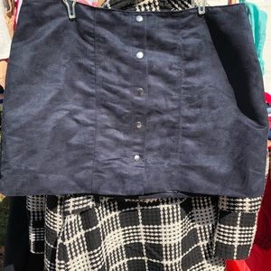 Black Suede skirt!